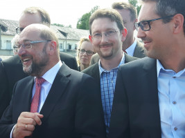 v.l. Martin Schulz, Martin Eberl, Michael Schrodi