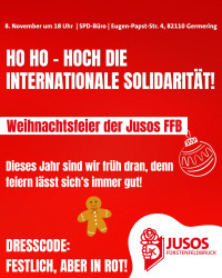 Weihnachtsfeier Jusos FFB 2025